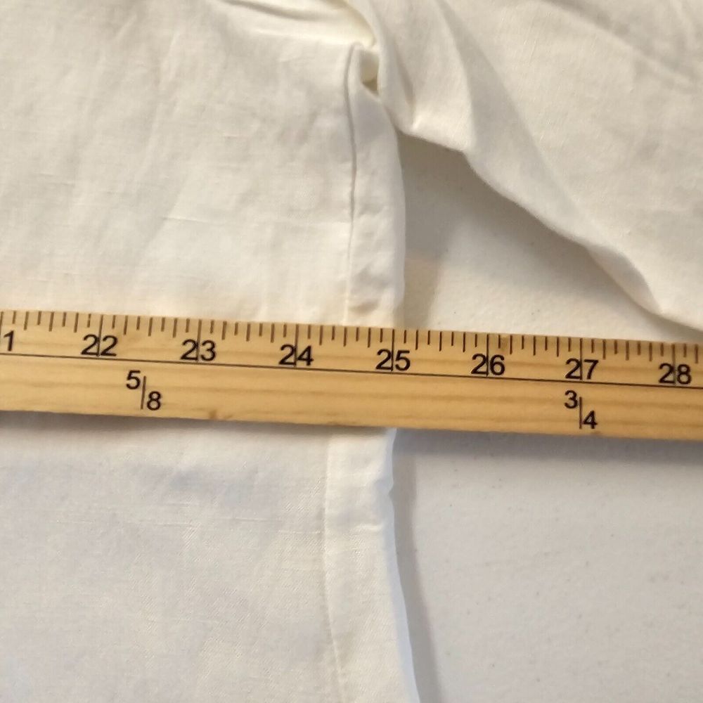 Jessica London Womans Lined Button Up Linen Blend Blazer White Plus SZ 22W NWOT - Picture 8 of 11